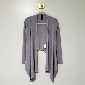 Athleta Women Solstice Wrap Cardigan XXS Gray Merino Wool Blend Balletcore Yoga